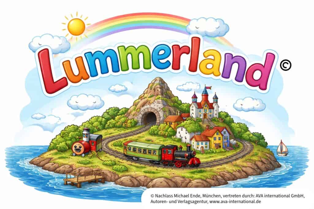 „Lummerland“: © Nachlass Michael Ende, München, vertreten durch: AVA international GmbH, Autoren- und Verlagsagentur, www.ava-international.de